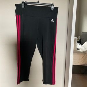Adidas crop leggings size Large